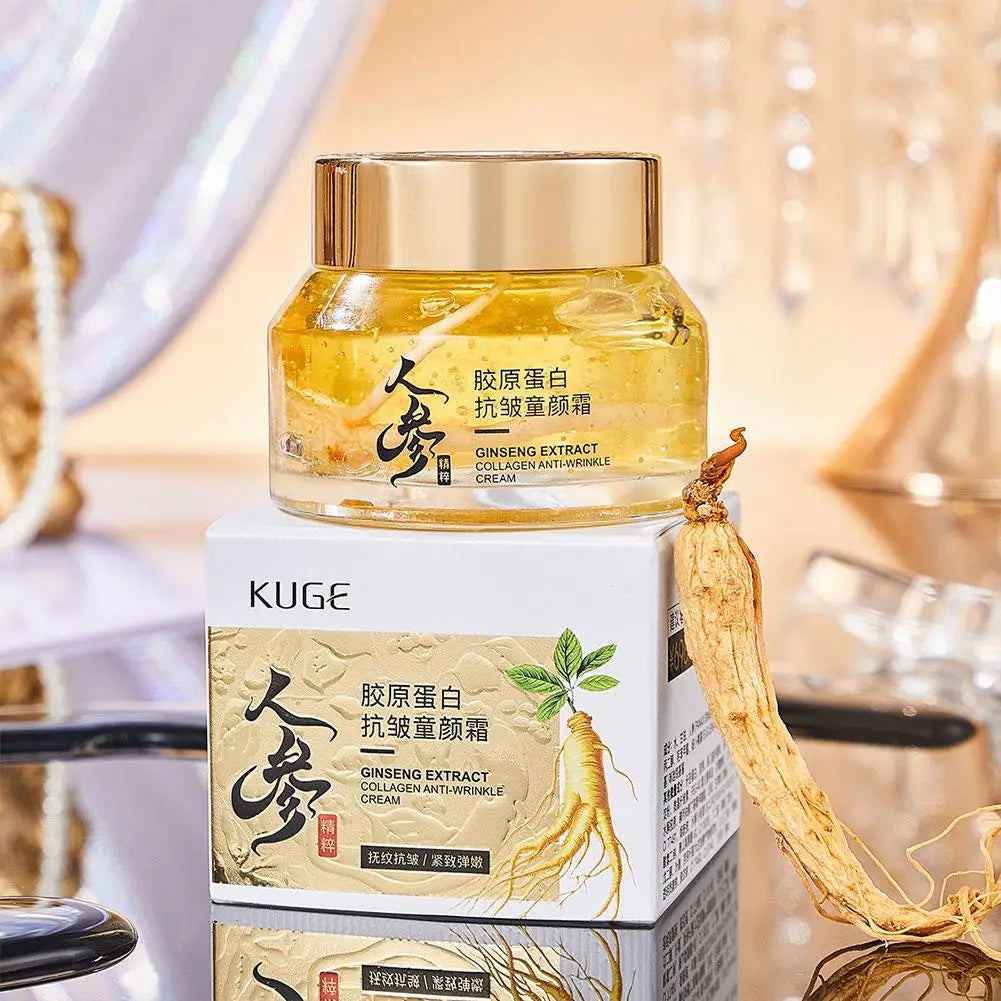 24k Gold Ginseng Face Cream Polypeptide Moisturizing Niacinamide Facial Serum For Skin Care Cream 24k Gold Ginseng Serum