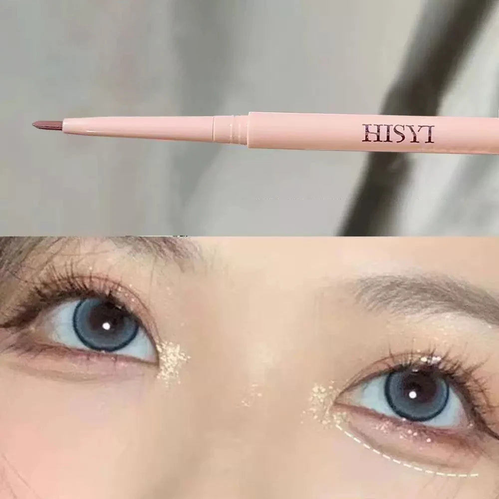 Ultra-fine Gel Eyeliner Pencil Rose Brown Under Eye Liner Pen Waterproof Matte Aegyosal Lying Silkworm Quick Drying Eyes Makeup