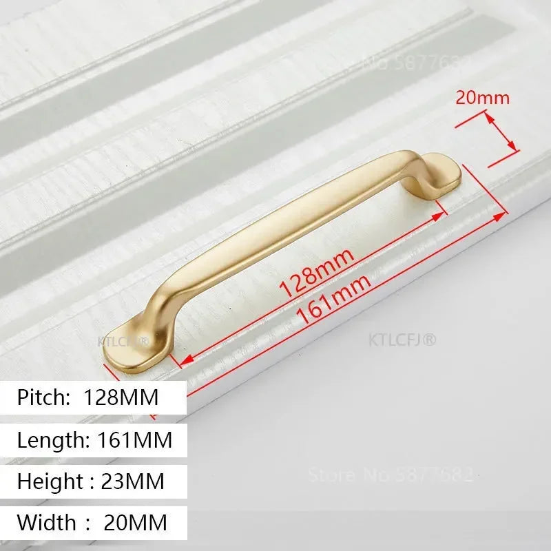 Tirador de armario de cocina cuadrado tipo U dorado, manija de cajón, herraje para puerta de armario, tirador de casa de aluminio de moda europea