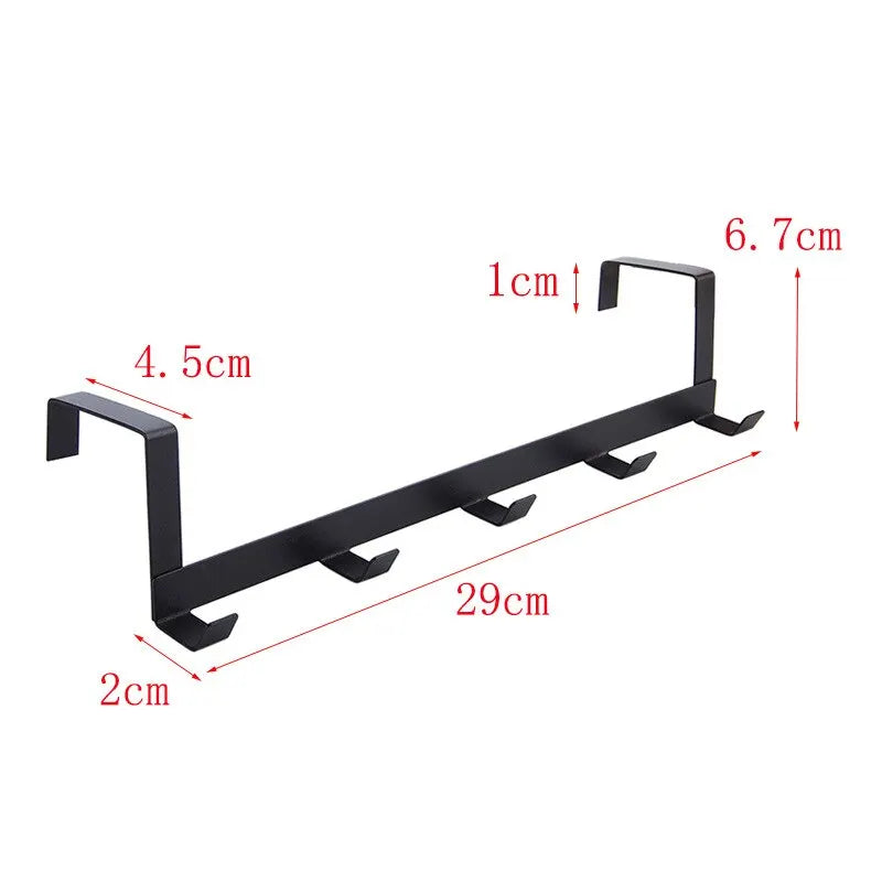 Ganchos para Colgar en la Puerta, 5 Ganchos, Estante Organizador para el Hogar, Baño, Ropa, Abrigos, Sombreros, Toallas, Accesorios de Cocina y Baño