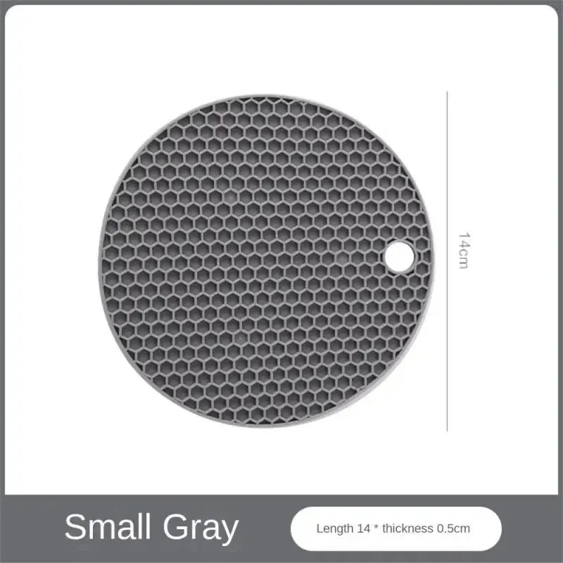 Table mat tool multifunctional kitchen silicone tableware mat, round anti slip coffee cup coaster, pot holder