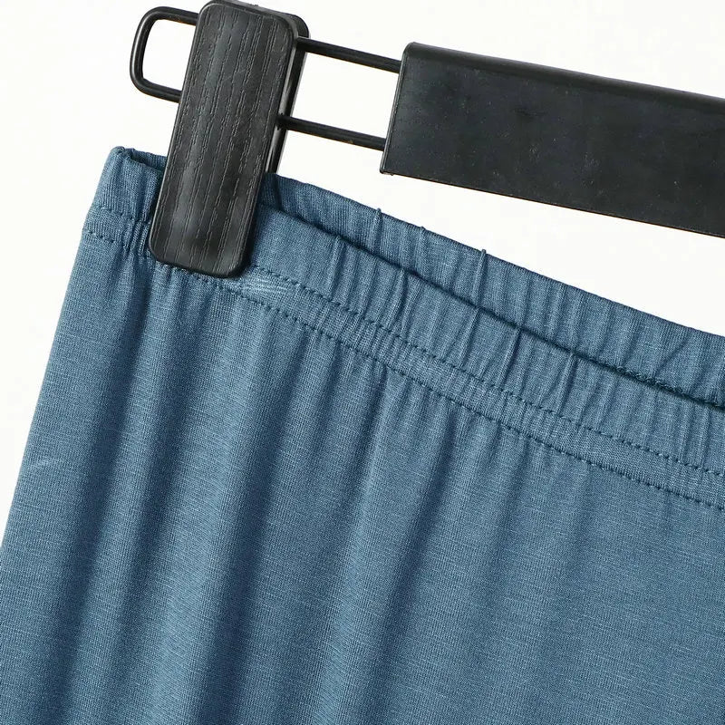 Women's Plus Size Thin Cotton Sleepwear Capri Pajama Pants