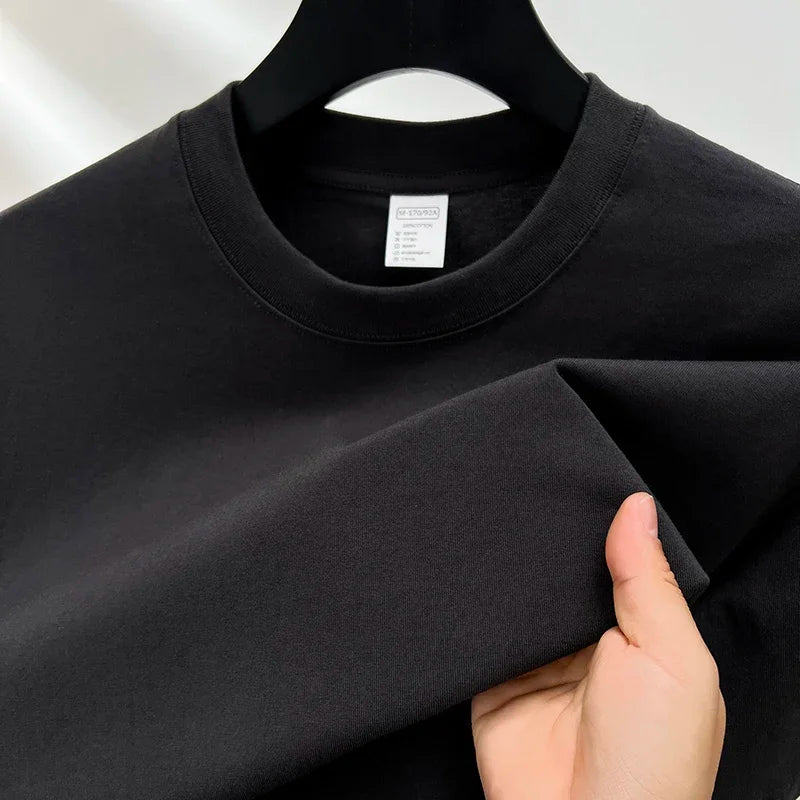 Men's 100% Cotton Short Sleeve T-Shirt - Casual Breathable O-Neck