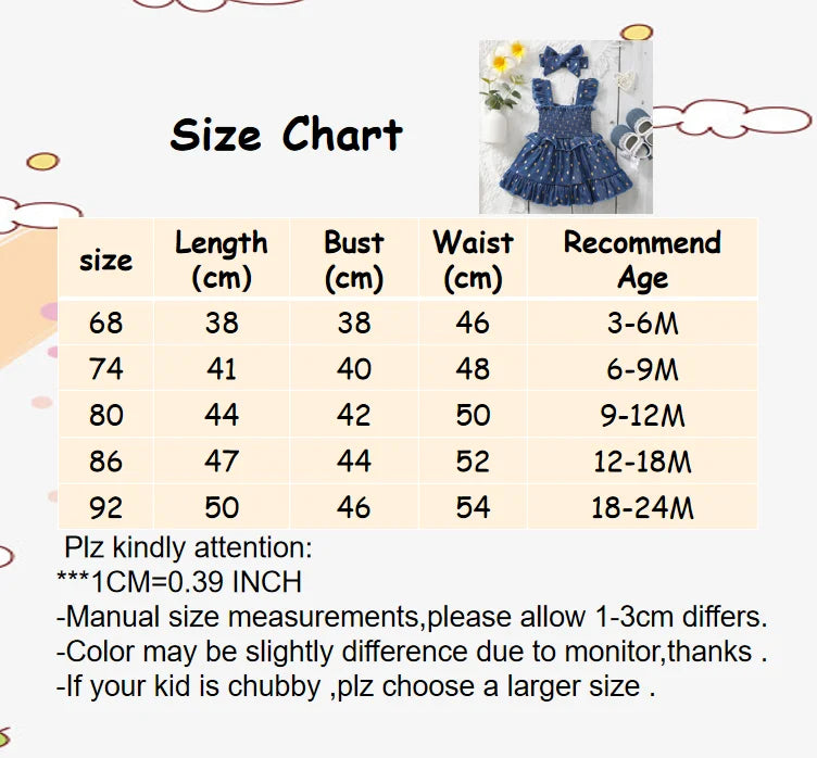 3-24Months Infant Baby Girl Dot Slip Blue Dress Toddler Girl Summer Fashion Princess Dresses With Headband 2Pcs Set