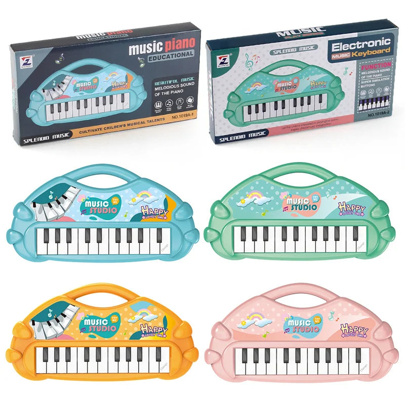 Electronic Piano Toys 13 Key Portable Music Piano Toy Electronic Musical Instrument Toys Multifunctional Kids Music Learning Toy