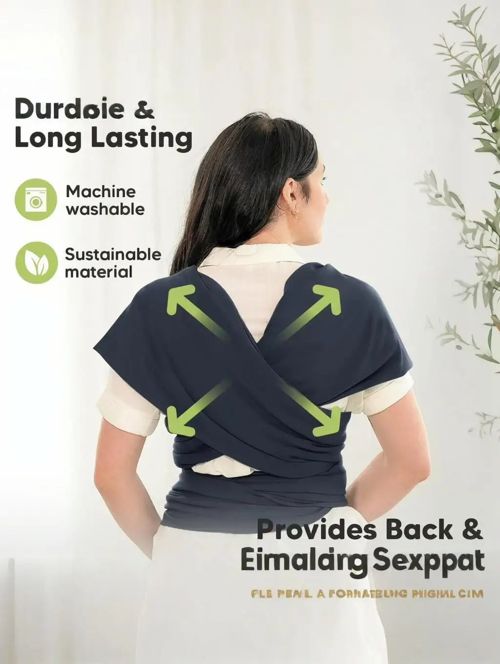 Baby Carrier Front-Carrying Multi-Functional Sleeping, Breastfeeding, Outing Device to Free Hands Knitted Fabric