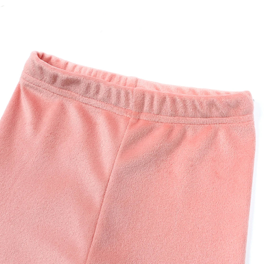 Kids Tales Unisex Velvet Sweatshirt and Pants Set - Thick Fleece