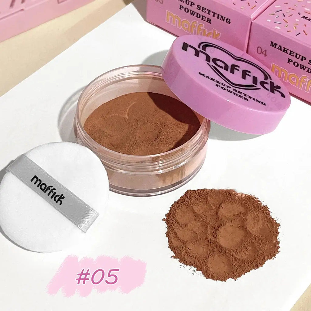 Waterproof Sweat-Proof Setting Powder Oil Control Invisible Pore Concealer Brightening Facial Makeup No Makeup Removal