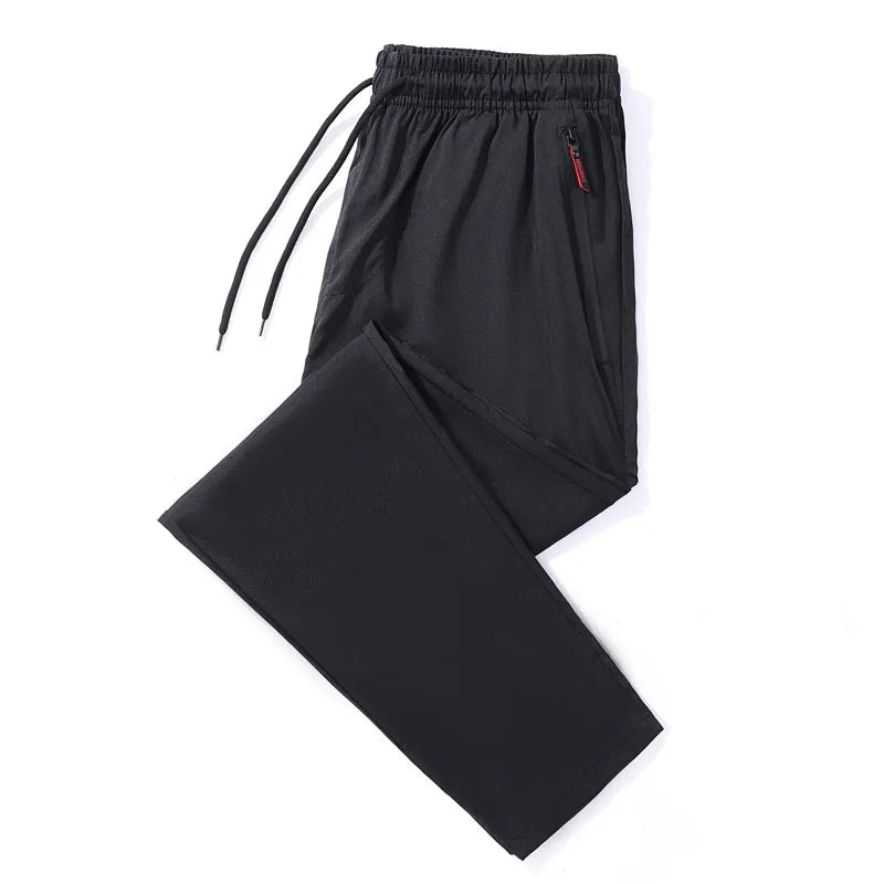Men's Casual Pants Stretch Slim Fit Elastic Waist Jogger Korean Classic Blue Black Gray Male Brand Trousers Plus Size
