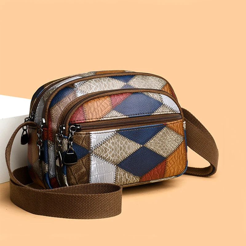 High Quality Solid Color PU Leather Shoulder Bag Old Money Crossbody Bags Women Large Capacity Ladies Handbags Female Tote Sac