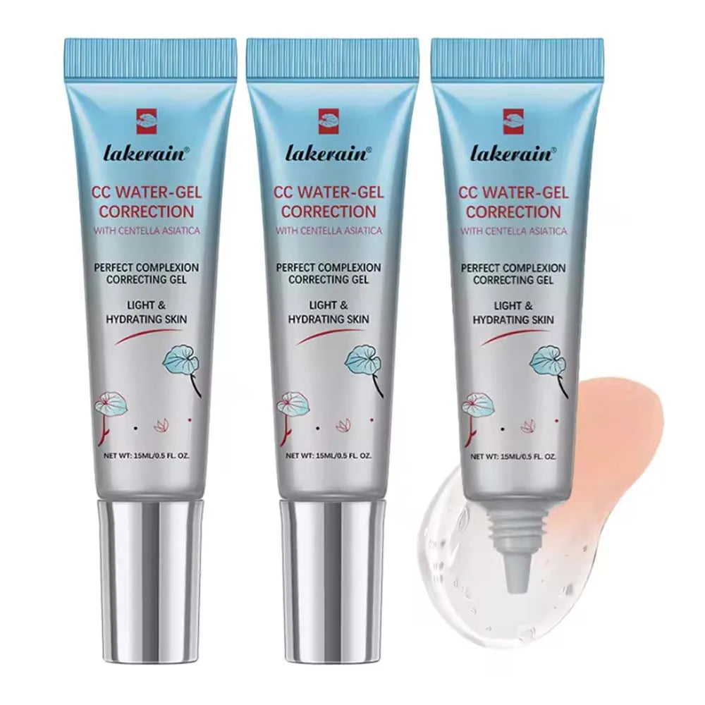 Color Changing CC Cream Foundation With Centella Korean High Coverage For Face Base Makeup For All Skin Types 3Pcs