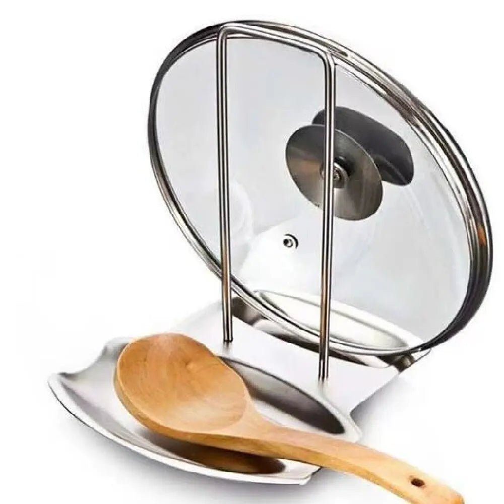 Soporte de Tapa de Olla de Acero Inoxidable Estante de Almacenamiento de Cocina para Utensilios y Platos Organizador Multifuncional para el Hogar