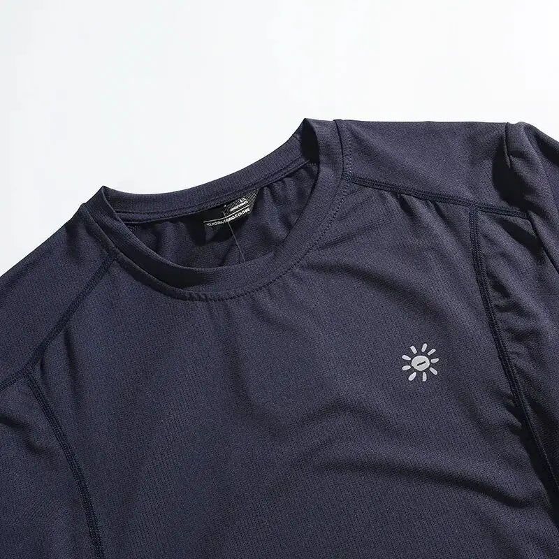 Outdoor Large Order 3D Tailoring Men's Summer 2026 Quick Dry Breathable Sweat Absorbing round Neck Short Sleeve T-Shirt
