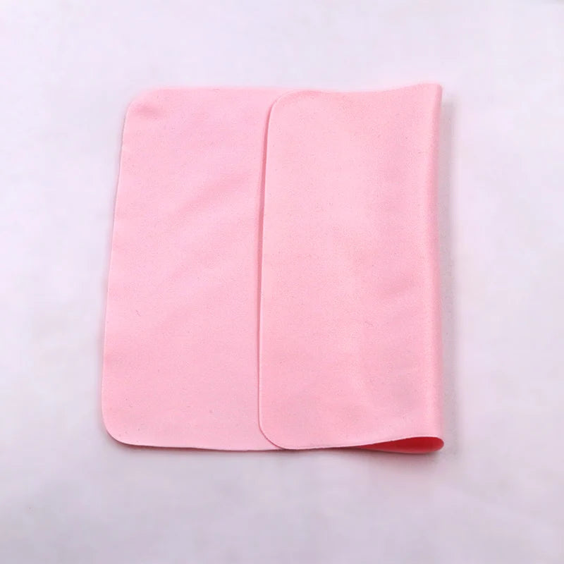 10Pcs Soft Chamois Glasses Cleaner Eyeglasses Microfiber Clean Cloth For Lens Phone Screen Cleaning Wipes Tools