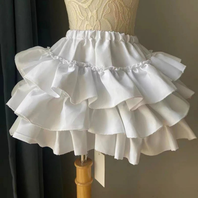 Japanese Kawaii Mini Pleated Skirts Shorts Womens JK Jupe Sweet Lolita Pant Skirt 2026 Y2k Aesthetic Ruffled High Waist Faldas
