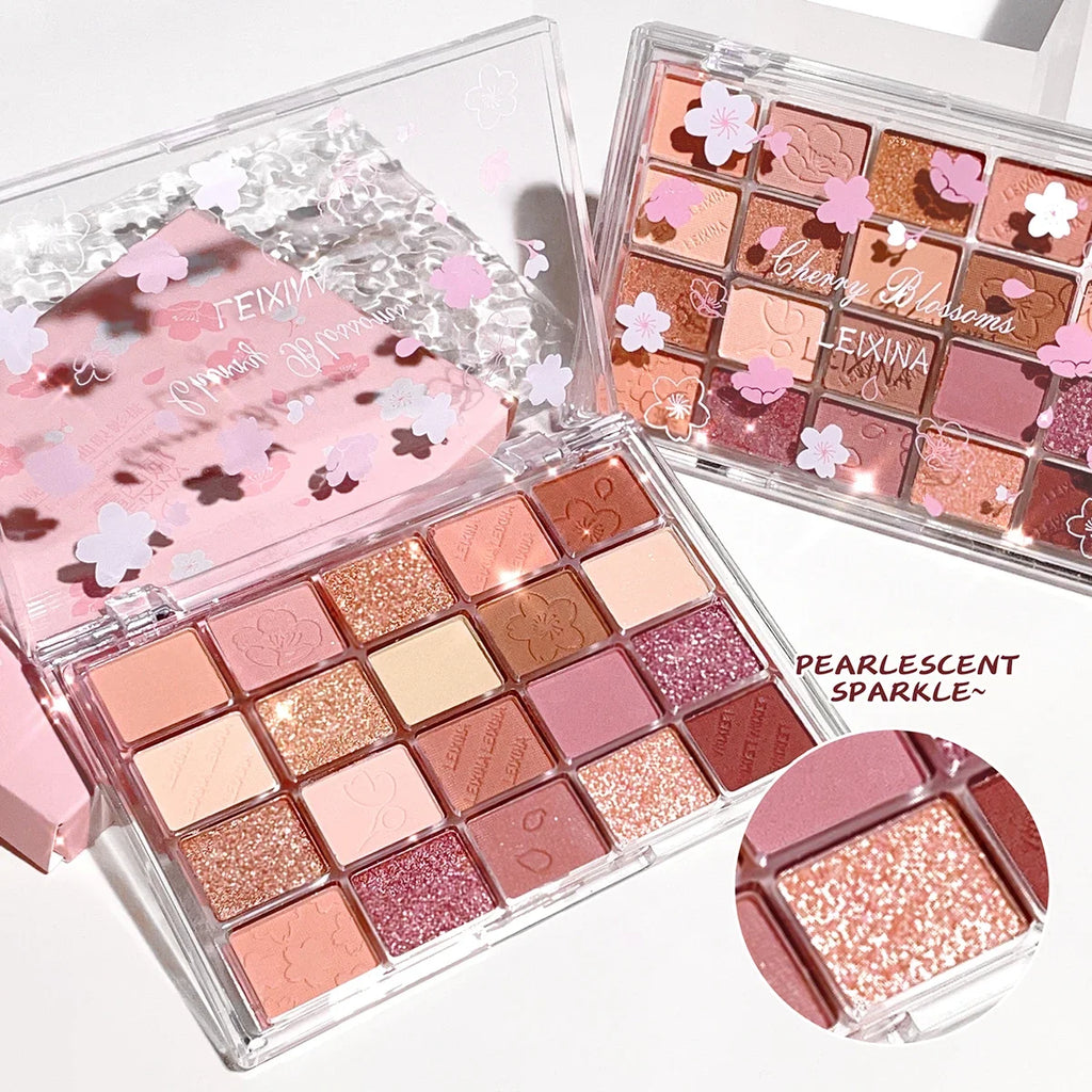 20-Color Eyeshadow Palette – Shimmer & Matte, Highly Pigmented, Blendable & Long-Lasting