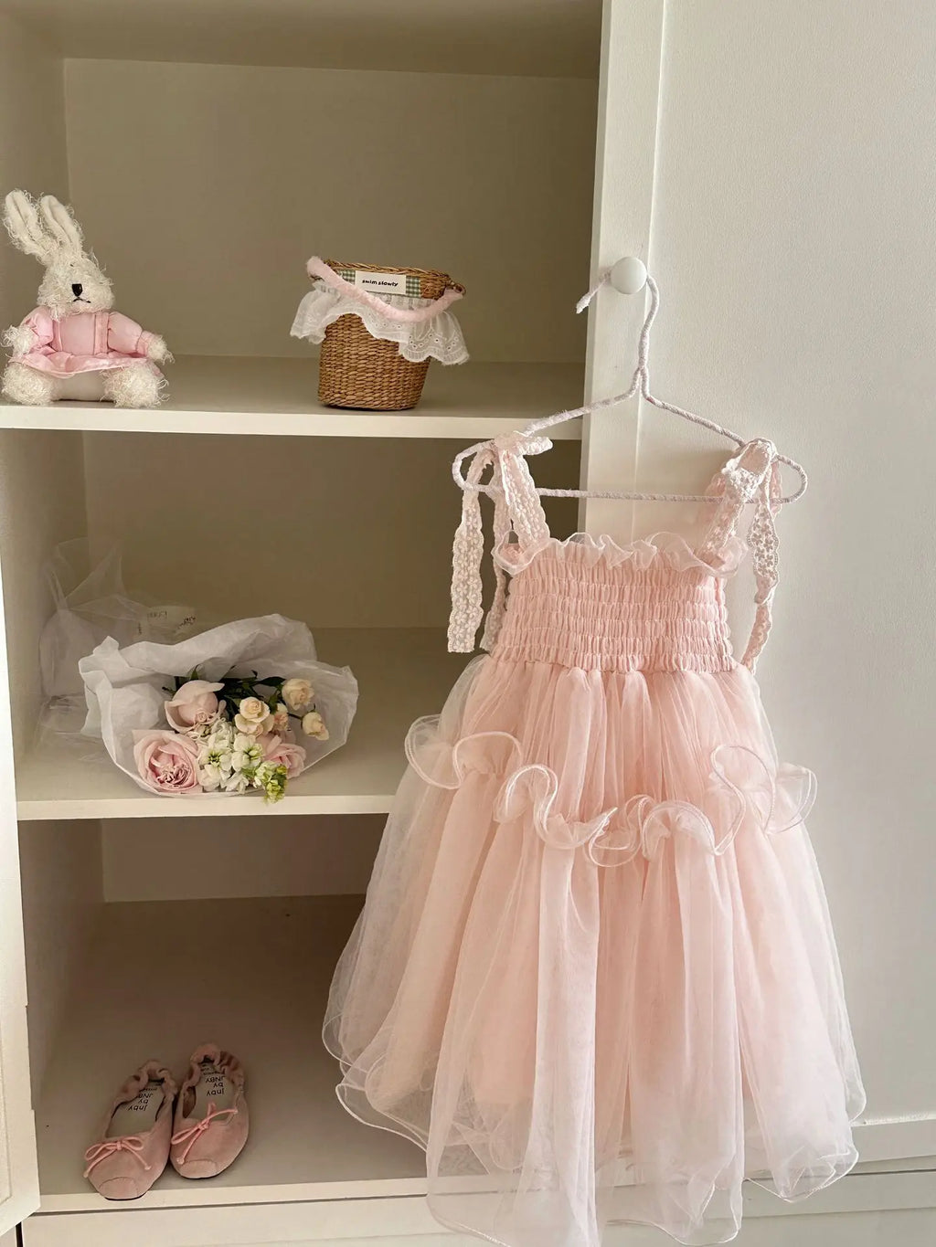 2026 Summer New Pink Princess Dress for Girls Children Fashionable and Sweet Baby Performance Dress
