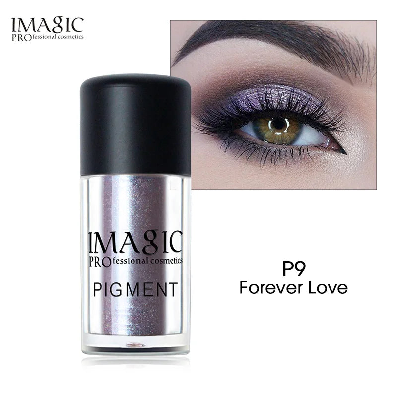 Imagic New Arrival Glitter Eyeshadow Metallic Loose Powder Waterproof Shimmer Pigments Colors Eye Shadow Makeup Cosmetics