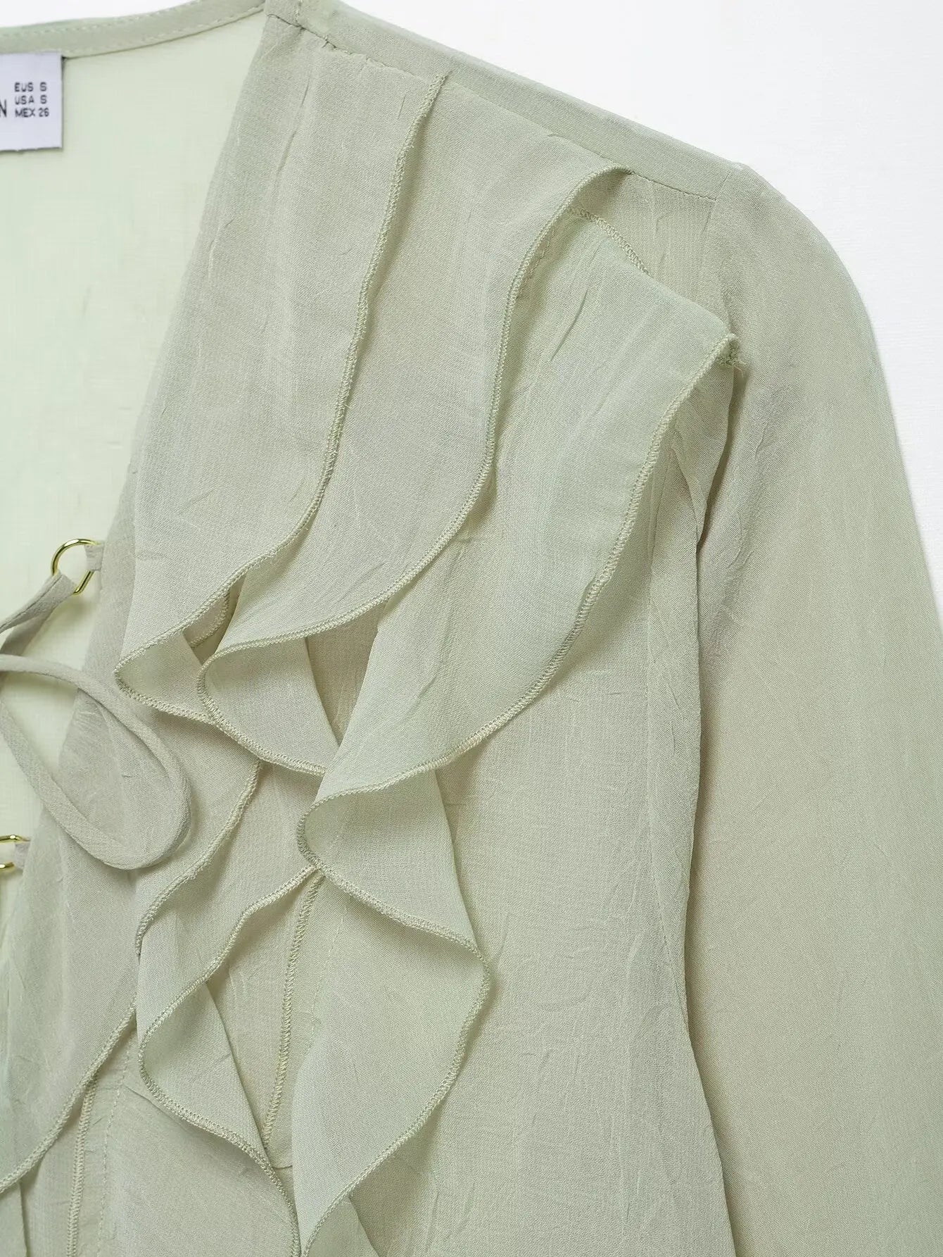 Lace Bandage Smock Blouse
