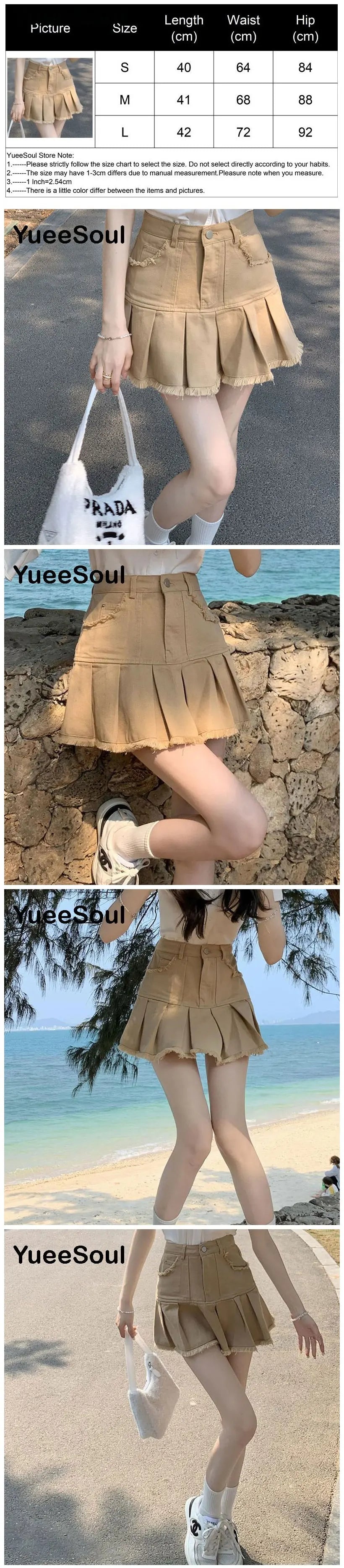 Brown Mini Skirts 2023 New Y2K Vintage High Waist Women Pleated Skirt Chic Sweet Cute Preppy Style Casual 90s E Girl Dance Skirt