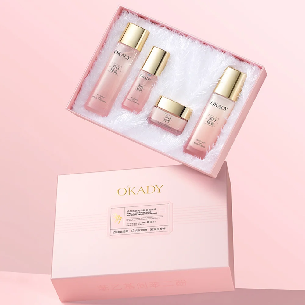 Niacinamide Brightening Beauty Box Improve Dull Skincare Sets Facial Toner Moisturizing Essence Oil Control Lotion Face Cream