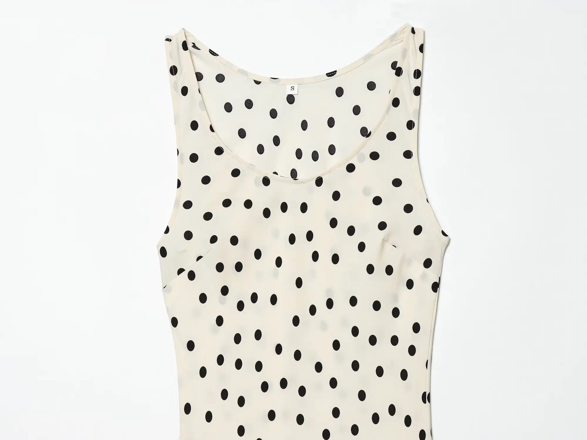 2026 Summer New Women's Fashion Sleeveless Waist-Slimming Polka Dot Print Vest Dress Vacation Style Camisole Mid-Length Dress