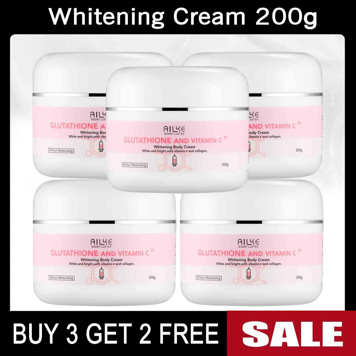 AILKE Glutathione and Vitamin C Whitening Skin Care Set