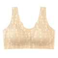 Without Steel Ring Sexy Lace Underwear Comfortable Thin Tank Top Bra Wireless Floral Printed Bras for Older Women Seniors