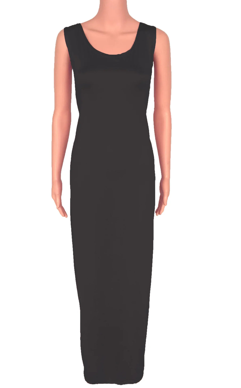 Sexy Solid Color Slim Bodycon Long Maxi Dress Women Elegant Sleeveless Skinny Dress Club Party Vestidos
