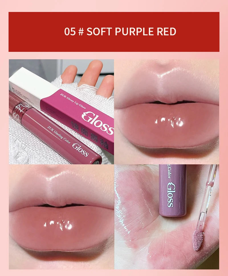 Glassy Watery Mirror Lip Gloss - Moisturizing & Glowing, for Plump Hydrated Lips, Affordable