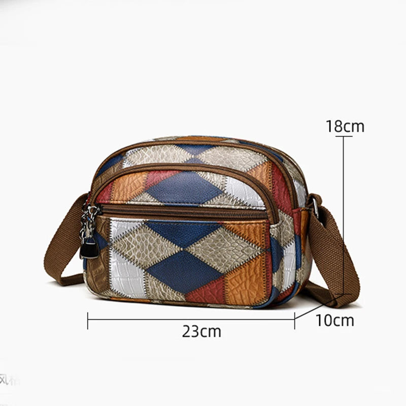 High Quality Solid Color PU Leather Shoulder Bag Old Money Crossbody Bags Women Large Capacity Ladies Handbags Female Tote Sac