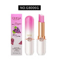 OMGA Color-Changing Lip Balm Jelly Lipstick Moisturizing Waterproof Hydrating Temperature-Sensitive Peach Flavor,Smooth Lips