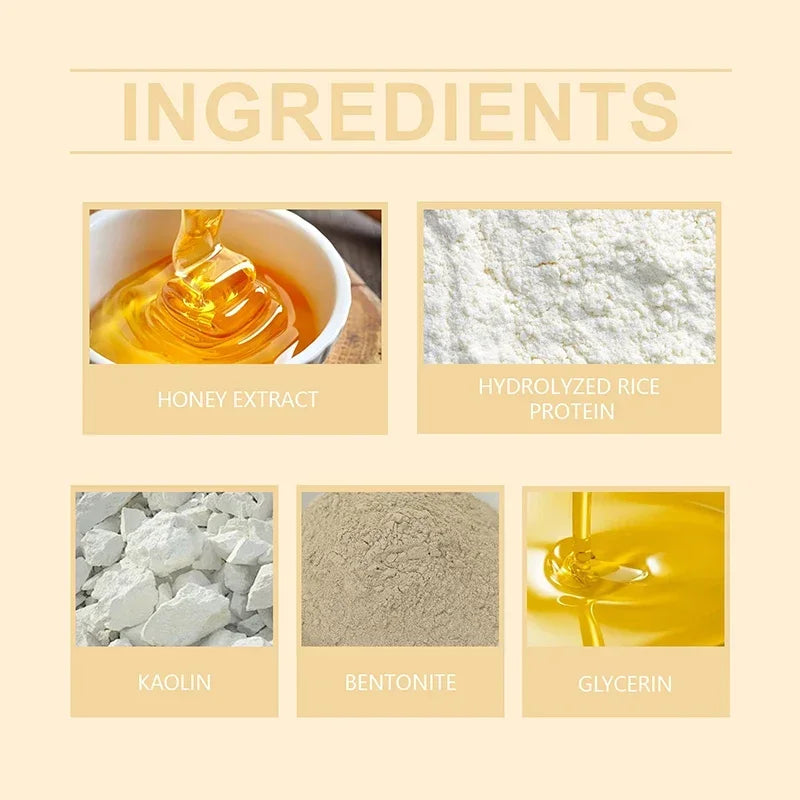3pcs Rice Honey Facial Skincare Set Rice Extract Moisturizing Essence Facial Soothing Toner Honey Revitalizing Overnight Mask