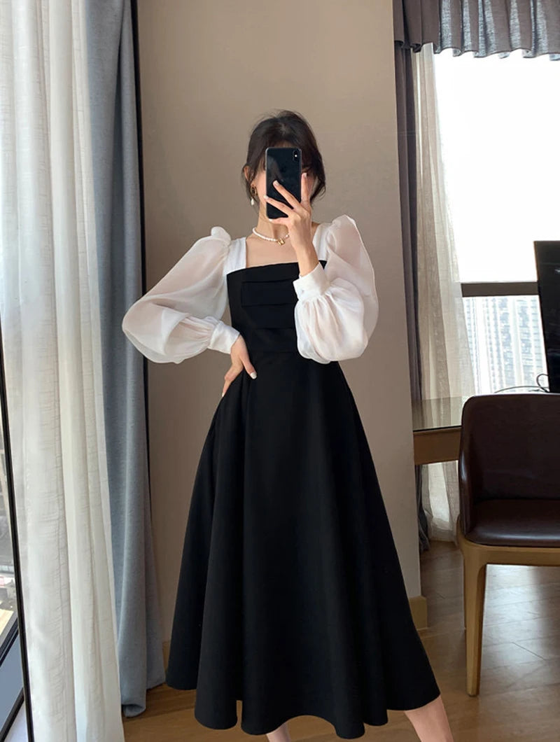 Women's Elegant Chiffon A-Line Dress