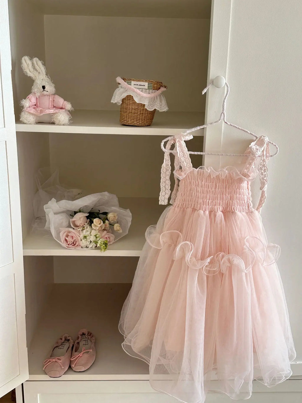 2026 Summer New Pink Princess Dress for Girls Children Fashionable and Sweet Baby Performance Dress