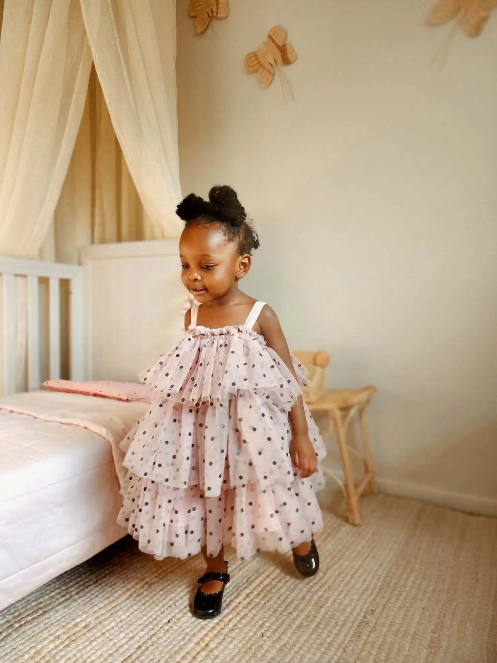 Baby Girl Princess Layered Tutu Dress Infant Toddler Child Sleeveless Suspender Dot Tulle Dresses for Casual Summer Baby Clothes