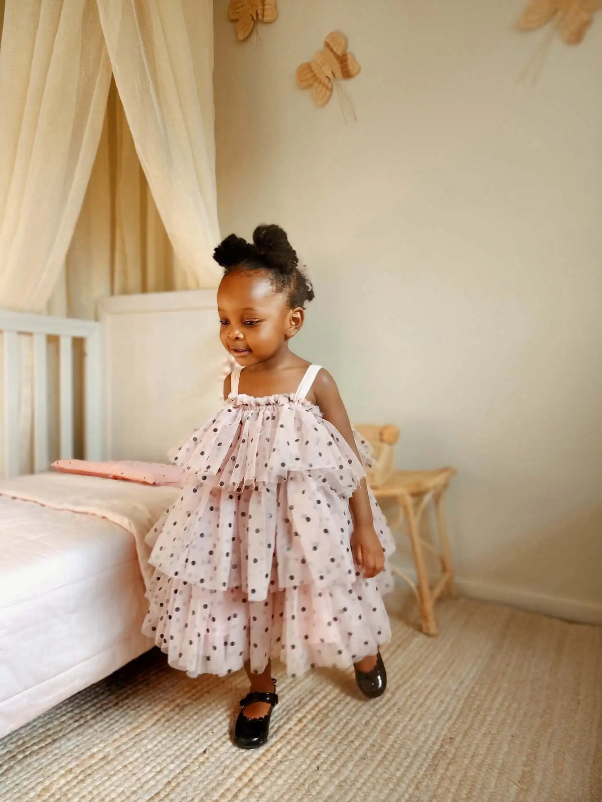 Baby Girl Princess Layered Tutu Dress Infant Toddler Child Sleeveless Suspender Dot Tulle Dresses for Casual Summer Baby Clothes