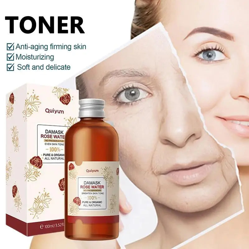 Handaiyan Damask Rose Water Facial Toner - 100ml Natural Hydrosol