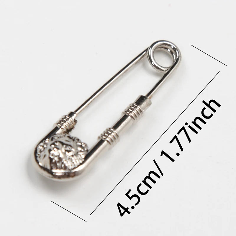 New Retro Style Brooch Pin Fashion Diy Safety Pins Women'S Waist Closing Artifact Men Suit Jacket Decoration Anime Jewelry