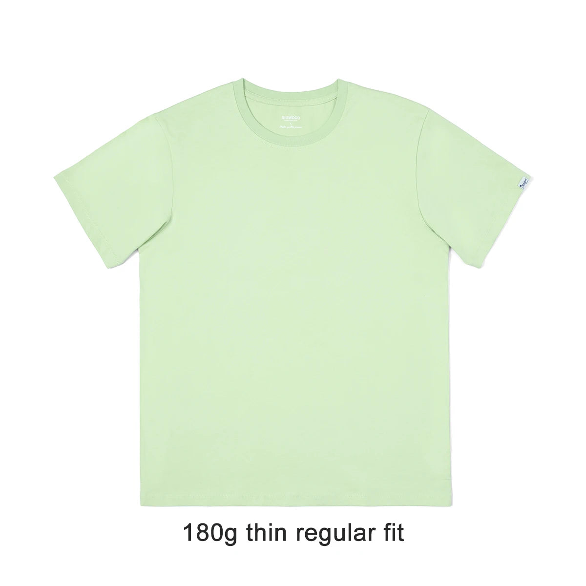 Simwood 2026 Summer New 180Gsm 100% Cotton White Solid T Shirt Men Causal O-Neck Basic T-Shirt Women'S High Quality Tops
