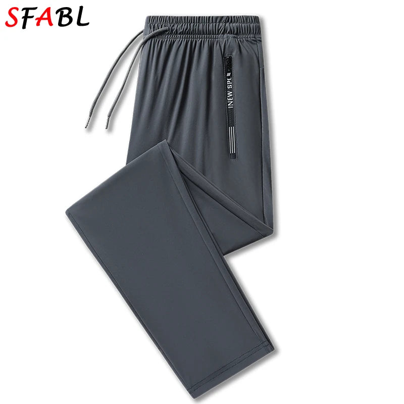 Breathable Men's Pants Sweatpants Quick Dry Pants Men Spring Summer Sports Trousers Elastic Waist Joggers Running Tracksuit XXXL