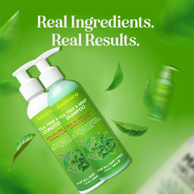 Amococo Tea Tree Shampoo and Conditioner Set - 2 x 200ml
