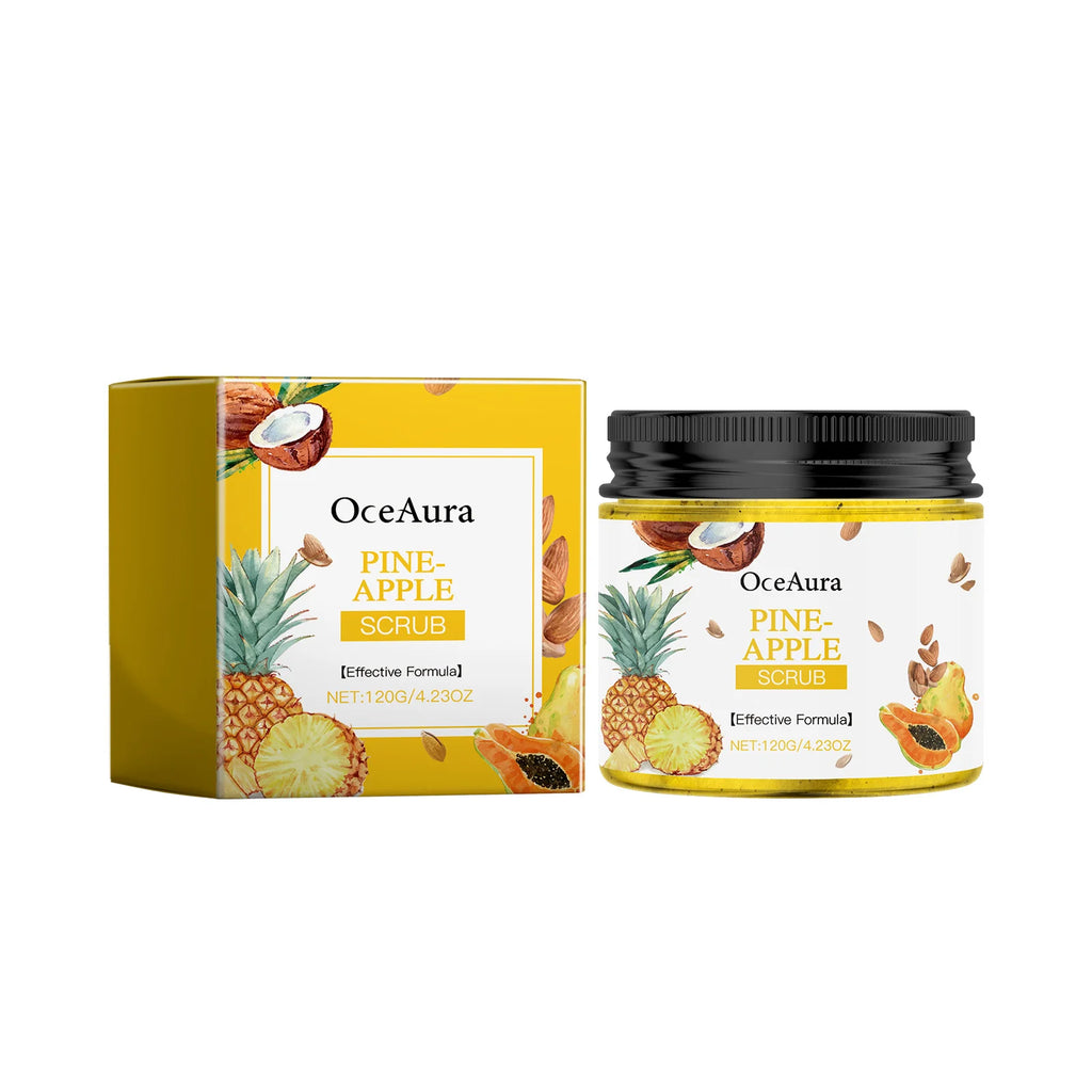 Body Scrub Cream for Bath Shower Deep Cleaning Whitening Exfoliation Chicken Skin Removal Melanin Repair Brighten Peeling Lotion