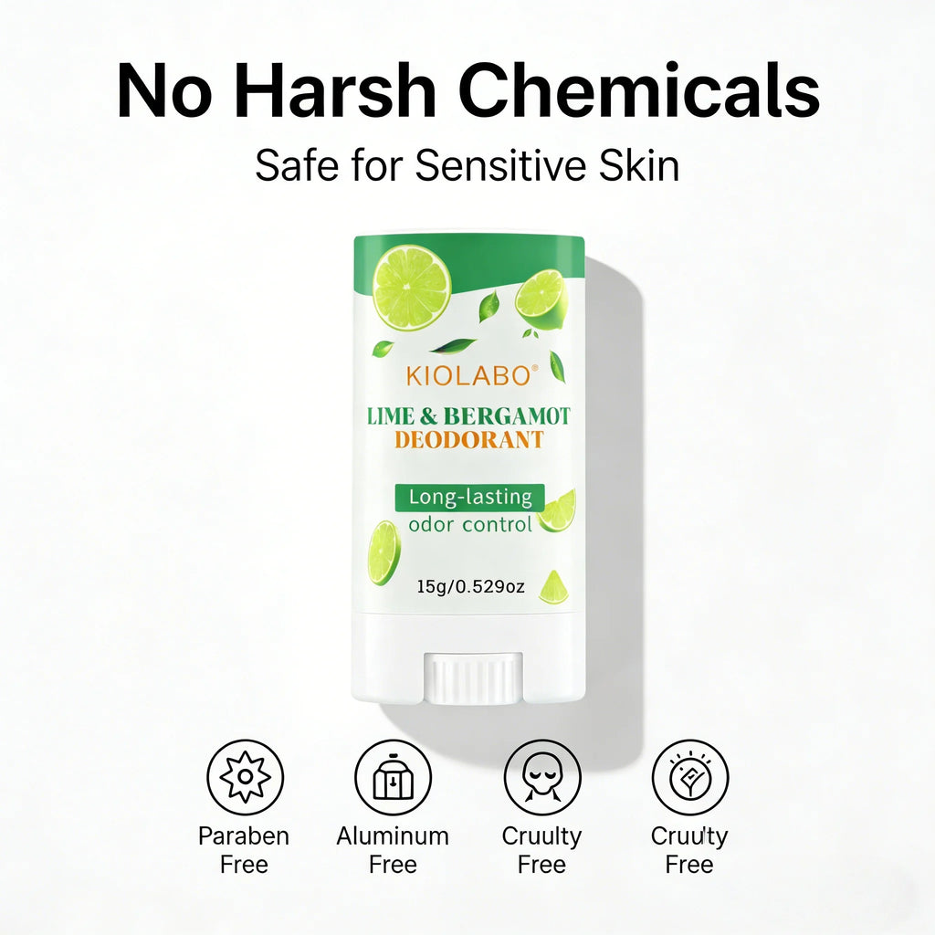 Hitworker Lime & Bergamot Natural Deodorant Stick - Unisex