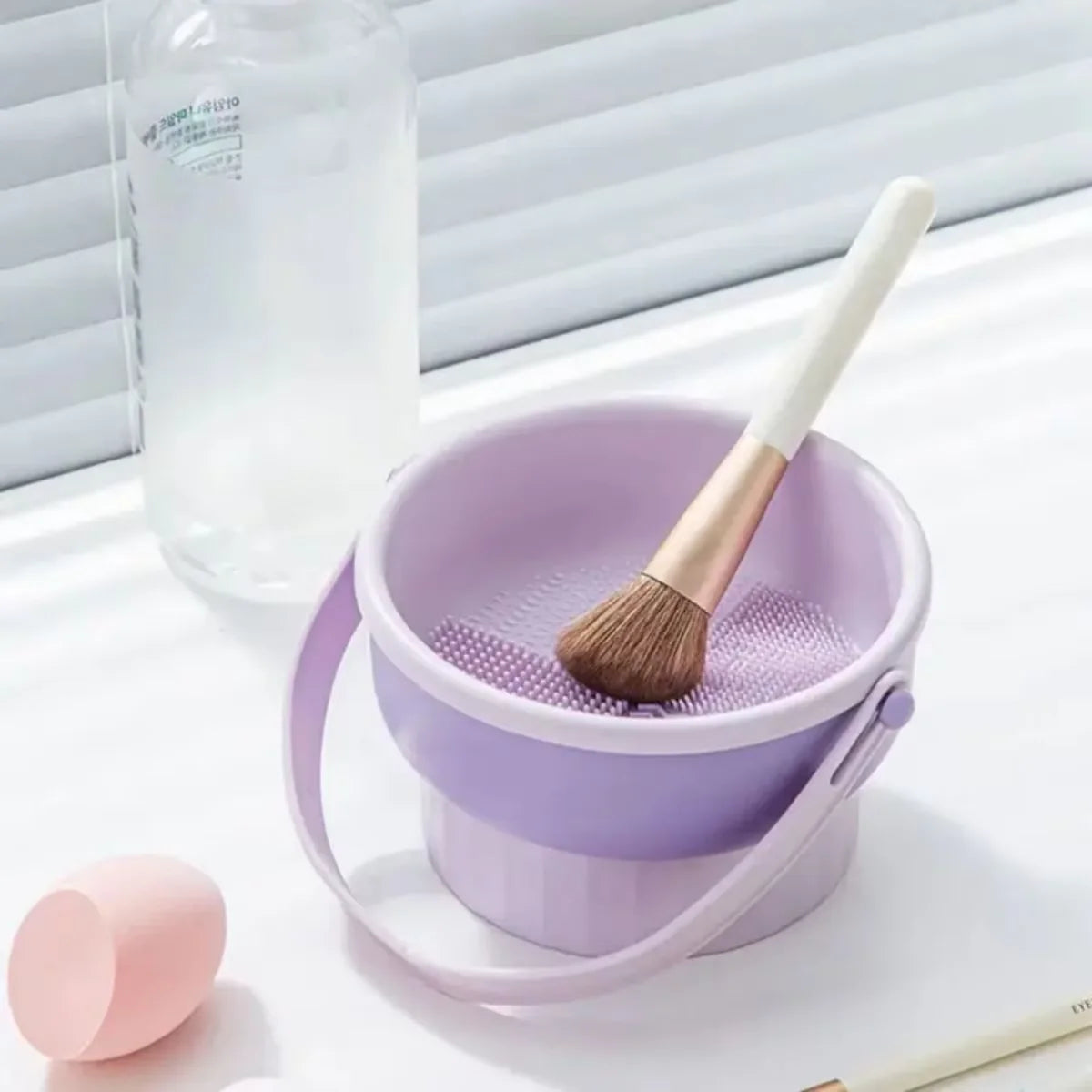 Quickclean Makeup Brush Cleaner Premium Silicone Scrubber Non Slip Bowl Effortless Deep Cleaning For Beauty Lovers