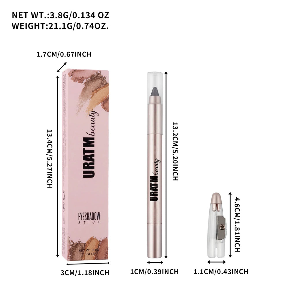 6-color Pearl Eyeshadow Pen Metallic Purple Green Eyeliner and Silkworm Pen Gliter for Eyes Lasting Waterproof Make Up Crayon