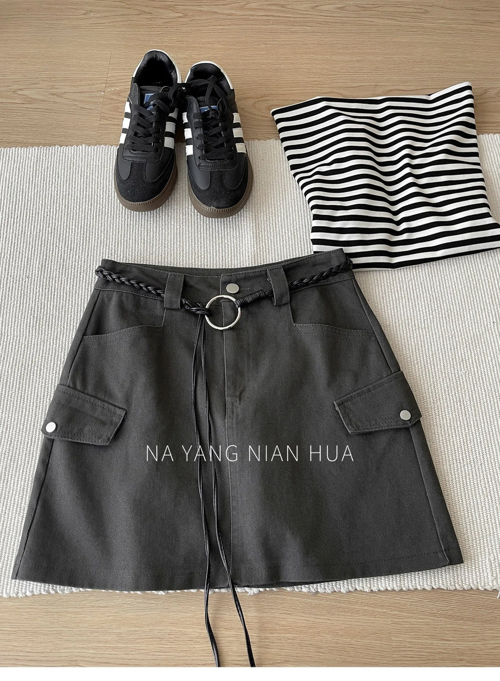 American Retro Versatile Denim Washed Cotton Workwear Mini Skirt Women Summer Korean Chic Bodycon Sexy A-Line Half-length Skirt