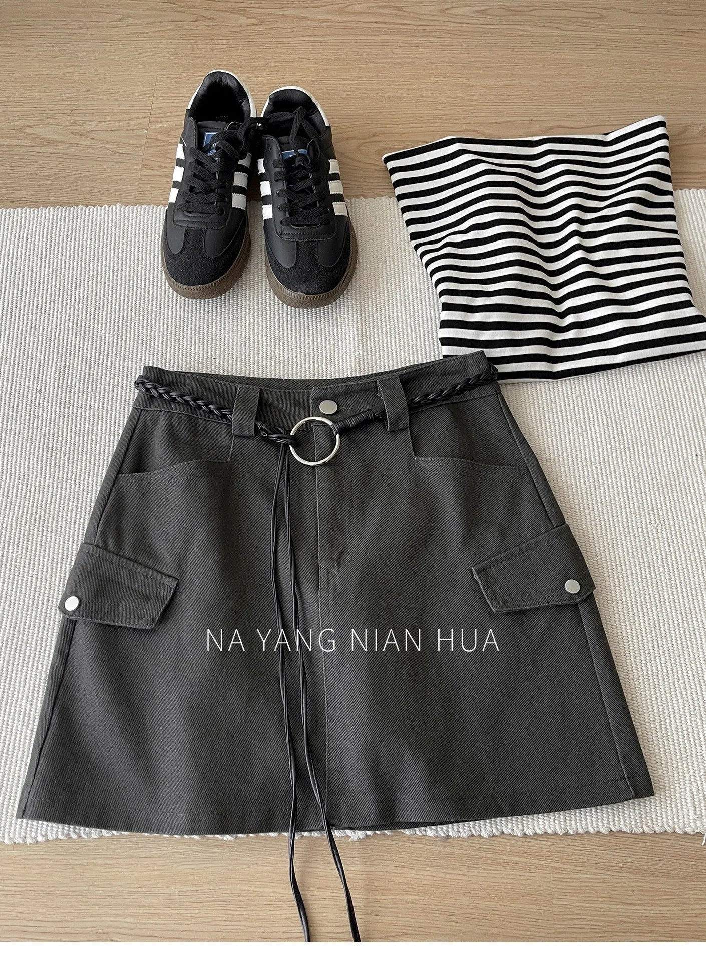 American Retro Versatile Denim Washed Cotton Workwear Mini Skirt Women Summer Korean Chic Bodycon Sexy A-Line Half-length Skirt