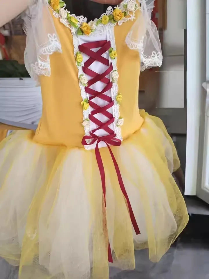 Girls Clothes Ballerine Baby Dresses Vestido Outfit Girl Ballet Leotards Robe Fille Summer Kids Ballet Dress Tutu Dance Costumes