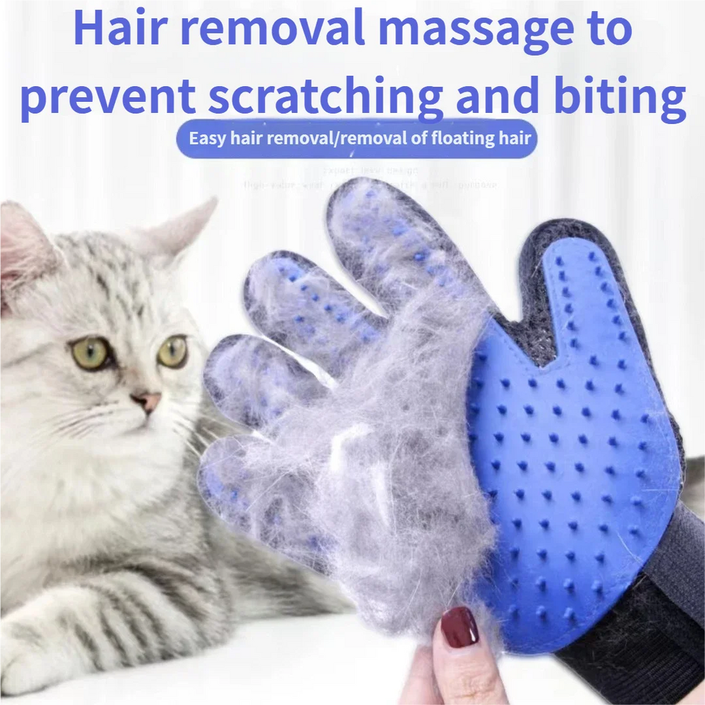 Pet Glove Cat Grooming Glove Cat Hair Deshedding Brush Gloves Dog Comb for Cats Bath Hair Remover Clean Massage Brush For Animal